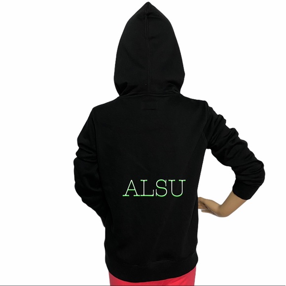 Converse Ladies Hoodie Black Metallic Logo - Picture 4 of 6